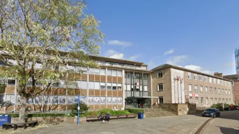 Google A picture of Shire Hall, in Warwick