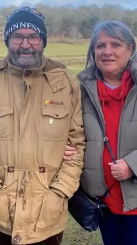 Nick Geraghty with his wife Rose at Bradgate Park