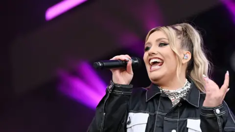 BBC Singer Ella Henderson performing on stage