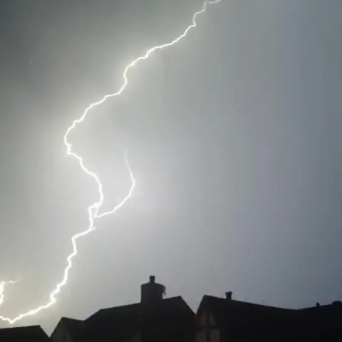 Weather Watchers/Craig Lightning over Bayston Hill, Shropshire