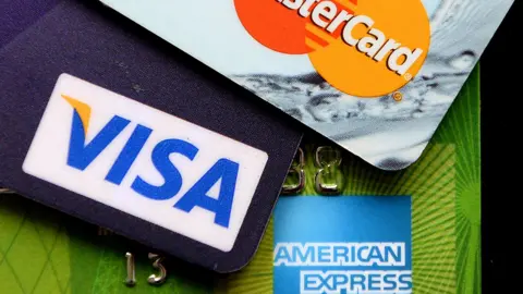 PA Media Visa, American Express and Mastercards