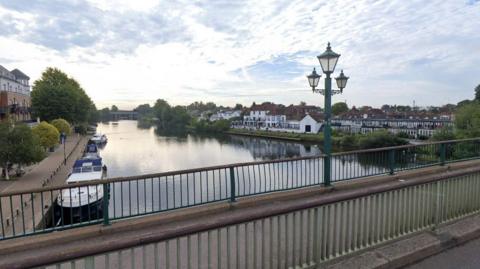 Staines Bridge and the River Thames