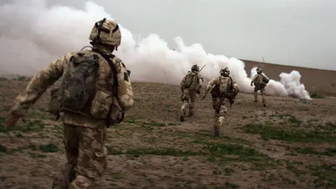 Getty Images British forces in Helmand province, Afghanistan, in 2007. 