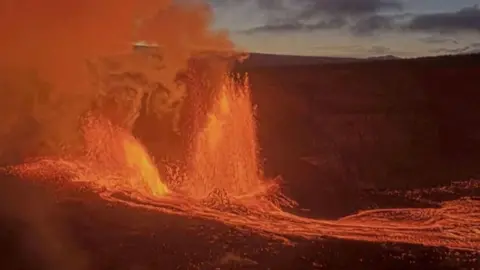 Kilauea Volcano is erupting.