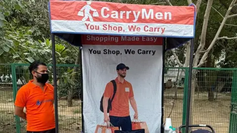 The CarryMen kiosk in Lajpat Nagar