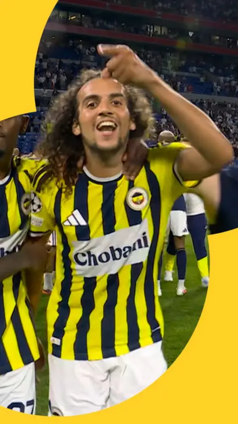 Mattéo Guendouzi shouting down the camera 