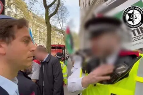 CAMPAIGN AGAINST ANTISEMITISM/PA A screengrab from the video