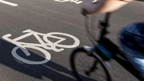 Photo of a cycle lane