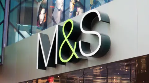 The storefront of an M&S branch