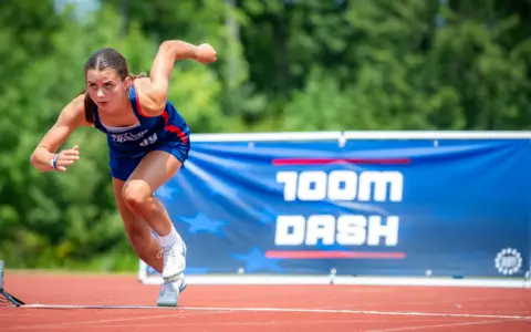 A competitor in the Patriot Games