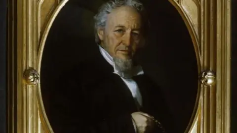 Llyfrgell Genedlaethol An oil on canvas painting of John Parker of Sweeney Hall
