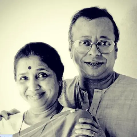 ASHA BHOSLE/INSTAGRAM Asha Bhosle and RD Barman