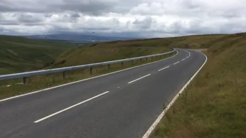 A stretch of the A4069 Black Mountain Pass in the Brecon Beacons