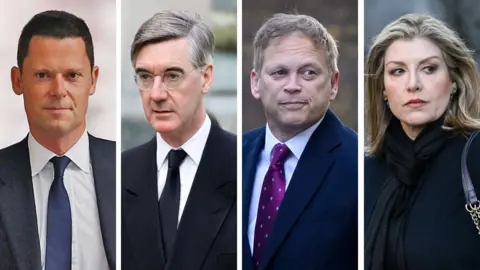 Getty Images Alex Chalk, Jacob Rees-Mogg, Grant Shapps and Penny Mordaunt