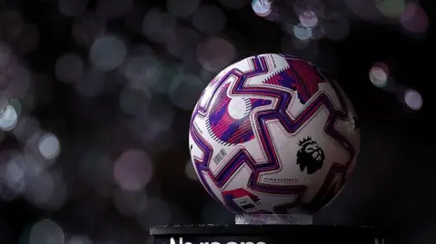 General view of Premier League ball