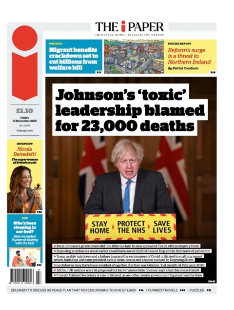  “Johnson's 'toxic' leadership blamed for 23,000 deaths”.
