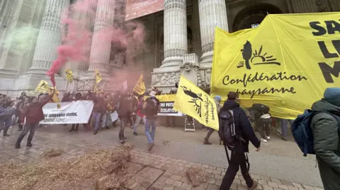 Lisa Louis A scene from the resent farmers' protest outside Paris' Grand Palais