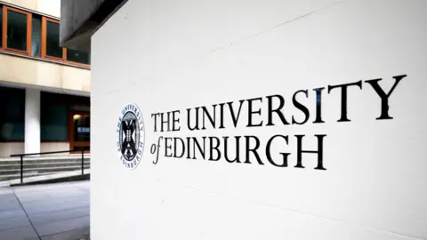 PA Edinburgh University sign