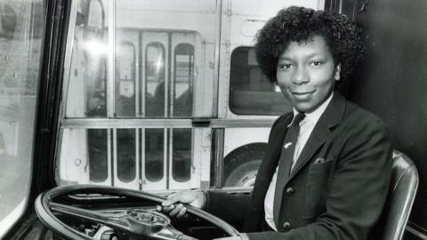 Maxine Duffus, Sheffield's first black female bus driver (1980s)