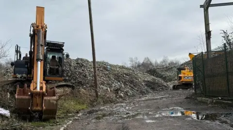 Bickershaw Waste site on Bolton House Road