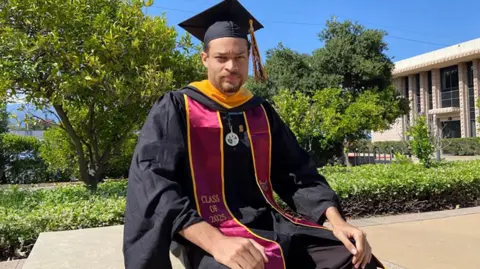 LinkedIn / Cole Tomas Allen Cole Tomas Allen is seen in his graduation robes in this photo on his LinkedIn profile
