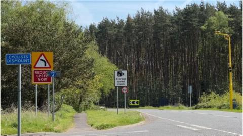 Speed cameras on the A631 from Market Rasen to Ludford