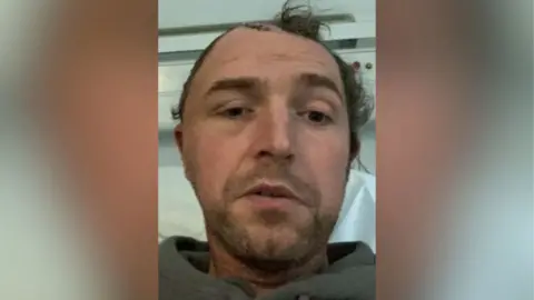 Paul Metham Paul Metham in hospital after the stroke, where he received emergency treatment and had to have a portion of his skull removed.