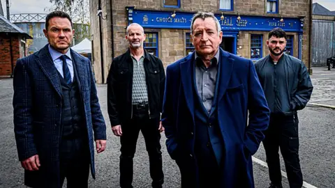 BBC Studios Alex Murdoch (JORDAN YOUNG), Harry Foulkes (JIM STURGEON), Lenny Murdoch (FRANK GALLAGHER), Tyler Foulkes (CAMERON FULTON)