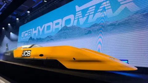 The JCB Hydromax was unveiled at the company's global headquarters in May.