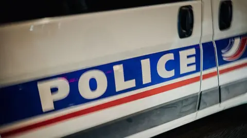 Illustration photo of a vehicle with the word POLICE written on it in Paris France on December 10, 2025. (Photo by Bastien Ohier / Hans Lucas / AFP via Getty Images) 