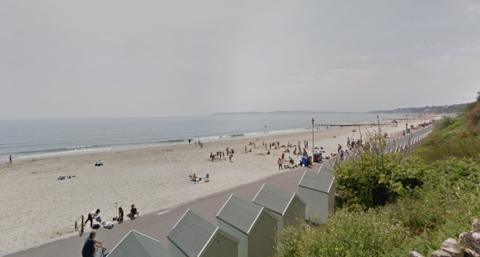A google street view of the Durley Chine Beach area