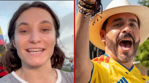 Left, Ione Wells. Right, Colombia presidential candidate
