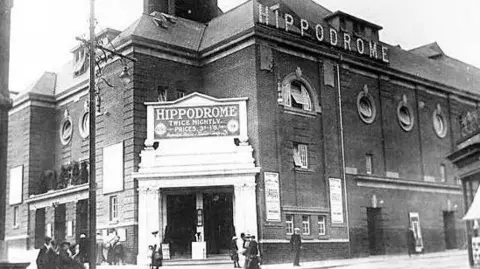 Supplied A black and white photo showing the theatre in its heyday