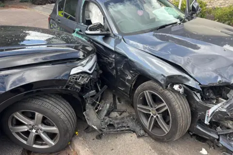 Dorset Roads Policing A closer look at the two vehicles following the collision.