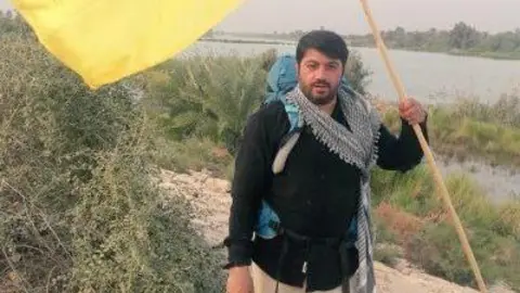 Vahid Online/Telegram Photo showing Iranian nuclear scientist Mohammad Reza Seddiqi Saber