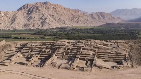 Remnants of the ancient city of Penico in Peru's northern Barranca province