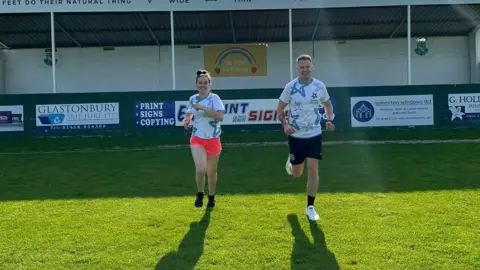 Harry Foster Two young people running 