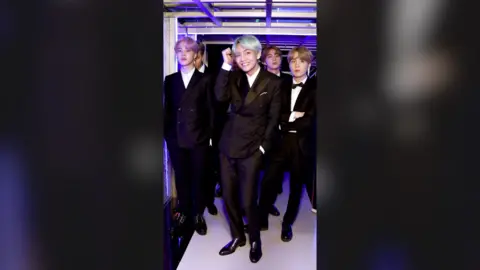 BTS wearing suits 