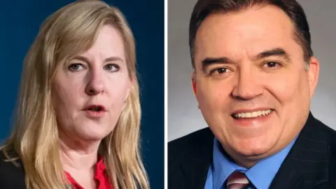 Melissa Hortman (left) and John Hoffman (right)