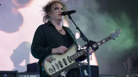 Getty Images Robert Smith of The Cure performs onstage during Isle of Wight Festival at Seaclose Park on June 21, 2026 in Newport, Isle of Wight. 