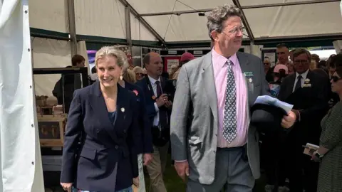 BBC/George Carden Duchess of Edinburgh at the South of England Show on Friday