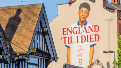 British Heart Foundation Myles Christie mural