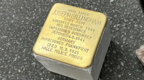 one of the Stolpersteine. 