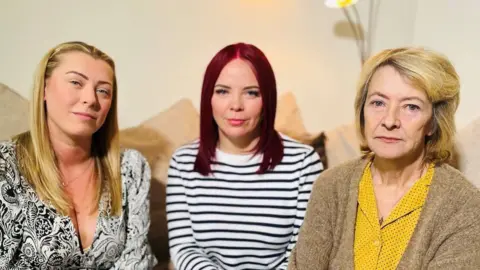 The bride and two victims of the crime