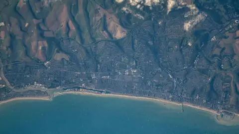 Sultan Al Neyadi Brighton and Hove from space