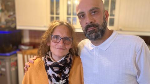 Domenica Lopinto, 55, with her partner, Gianfranco Formosa