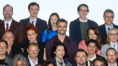 AMPAS Wagner Moura in the Oscars class photo