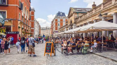 BBC The constituency includes some of the most bustling such as Covent Garden