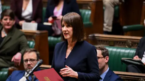 Rachel Reeves answering questions in Parliament