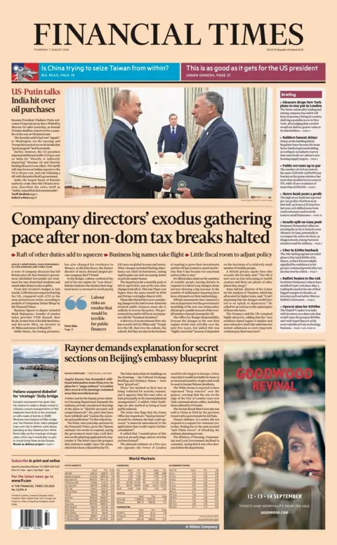  “Company directors' exodus gathering pace after non-dom tax breaks halted”
